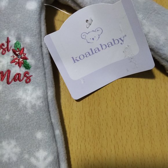 Grey Koala Baby "My First Christmas" Infant Sleeper -0-3months - Picture 3 of 3